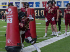 Boston College Football Spring Practice Kicks Off In Pads