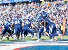 Edwards Surpasses 1,000 Yards As UConn Handles Air Force 26–16