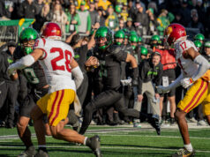 No. 6 Oregon Handles No. 16 USC, Strengthens Playoff Push With 42–27 Win